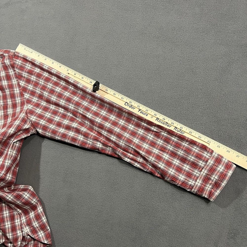 Todd Snyder Shirt Men XL Red White Plaid Outdoor Lightweight Button Down Preppy - Picture 8 of 10